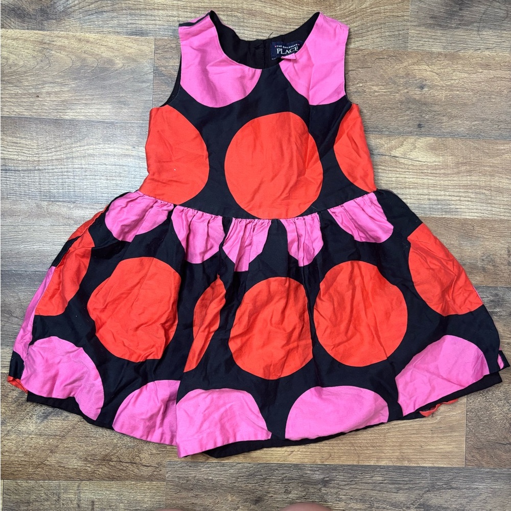The Children's Place Pink and Red Polka Dot Dress